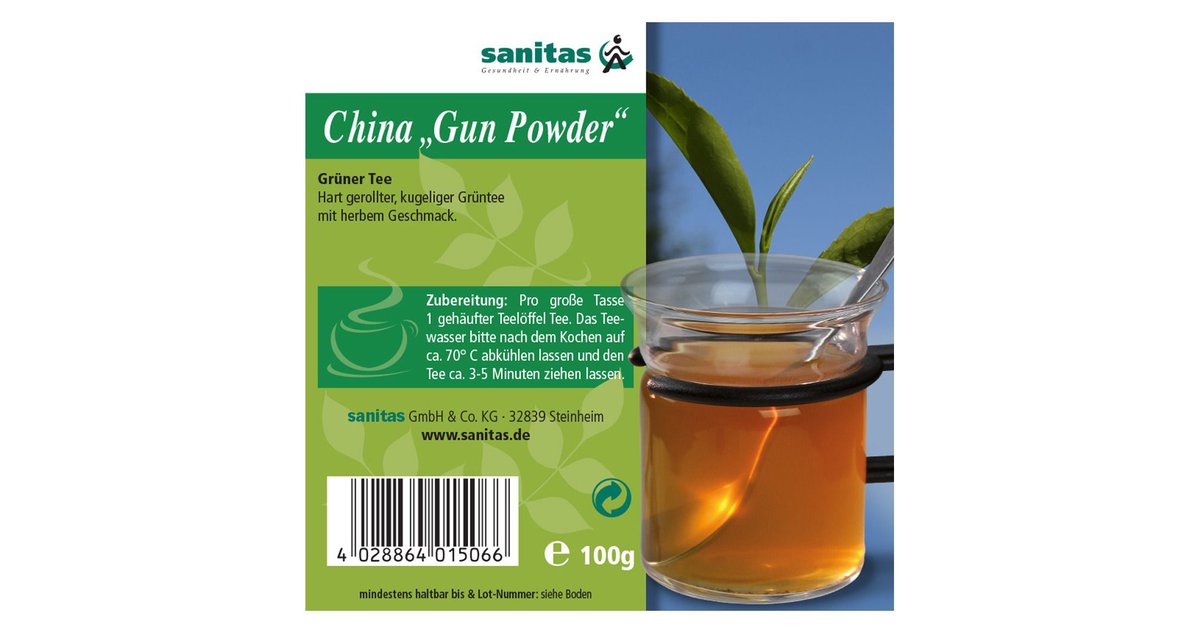 Sanitas Gr Ner Tee Gun Powder