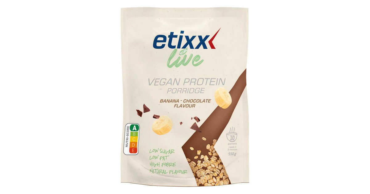 Etixx Live Porridge 550g Bananachoco Mehrfarbig