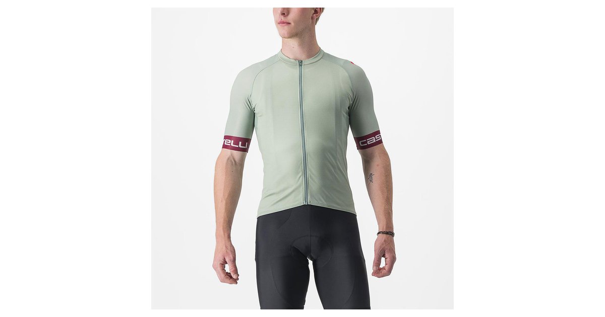 Castelli Entrata Vi Short Sleeve Jersey Grün S Mann