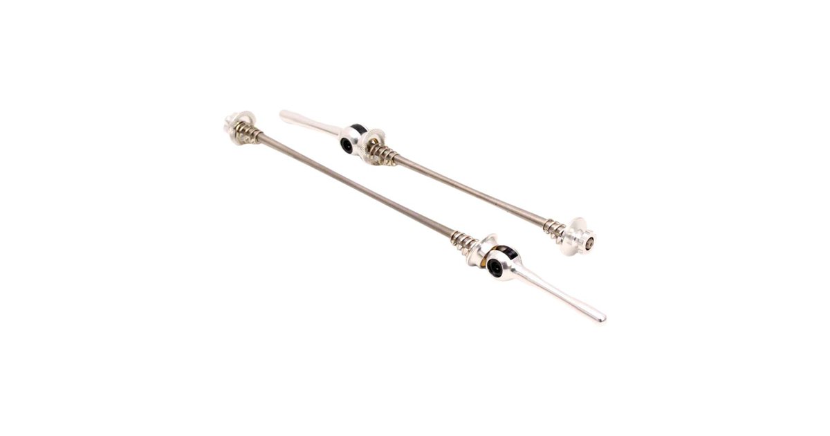 Msc Ultralight Wheel Skewers Titanium Axle Silber