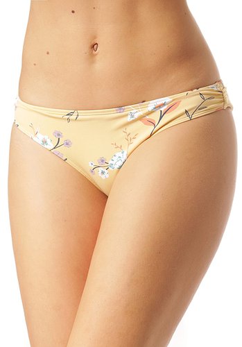 Roxy Lahaina Bay Regular Bottom Bikini Hose für Damen Gelb