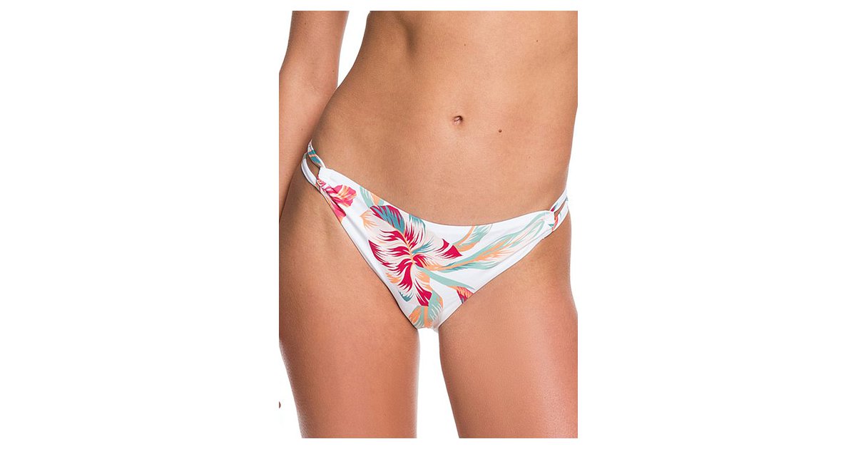 Roxy Lahaina Bay Full Bottom Bikini Hose für Damen Weiß