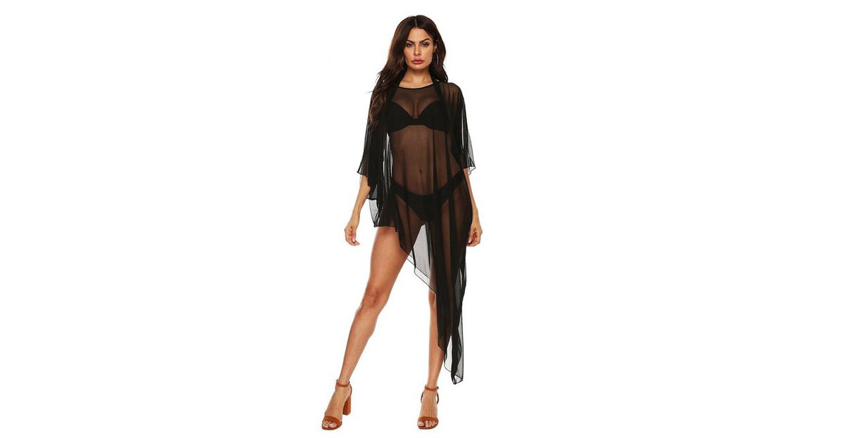 Adanwall Balconette Bikini Sexy Strandkleid Mit Netzstoff St