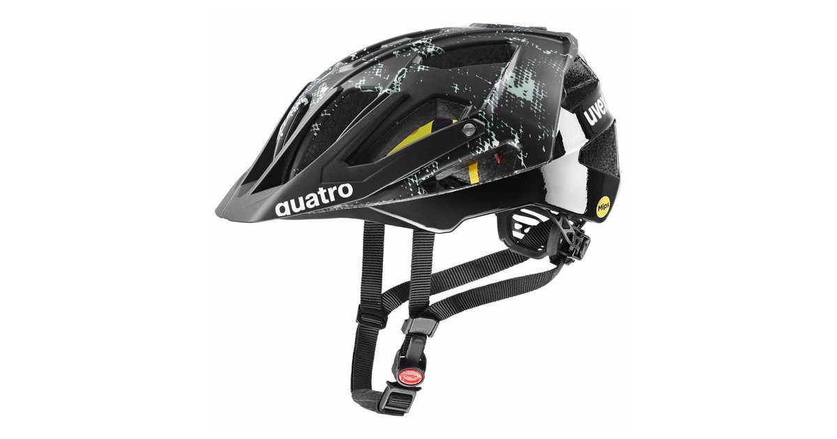 Uvex Quatro CC MIPS All Mountain Enduro MTB Fahrrad Helm schwarzgrün