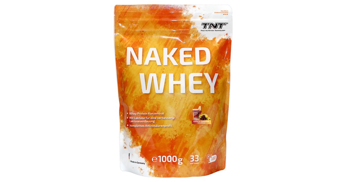 Tnt Naked Whey Protein Kirsch Banane Kiba Hoher Eiwei Anteil Mit