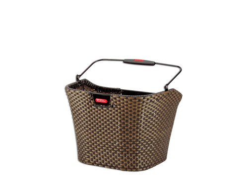 Klickfix Structura EF Flechtkorb  braunbeige  16 Liter  Fahrradzubehoer