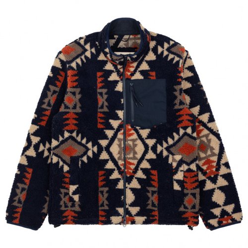 Revolution Short Printed Fleece Jacket with High Collar