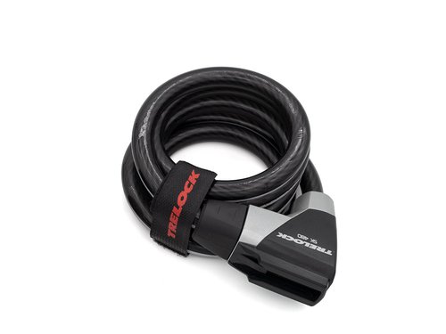 Trelock SK480 SMU reflex Spiralkabelschloss  schwarzgrau  150 cm  Fahrradzubehoer