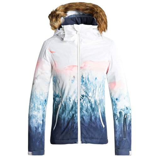 Roxy Jet Ski Girl Kinder-Snowboardjacke Bright White/Snowyvale