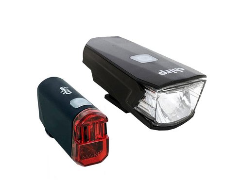 Chirp YORKSTAR AkkuBatterie-Leuchten-Set 30 Lux  Fahrrad-Leuchtensets