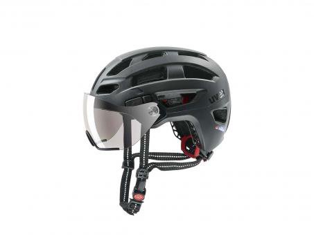 Uvex Finale Visor Helm  schwarzgrau  56-61 cm  Fahrradbekleidung