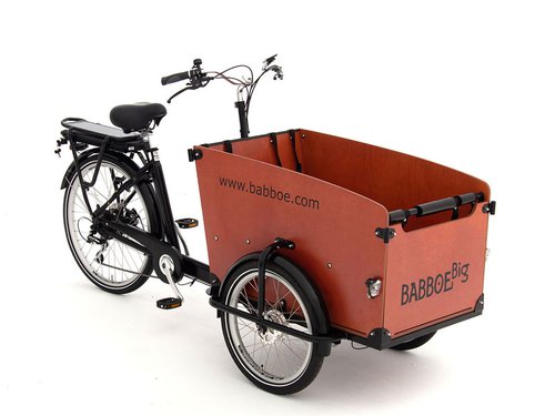 Babboe Big-E 7K RBMD 375  schwarz braun  50 cm  E-Lastenräder