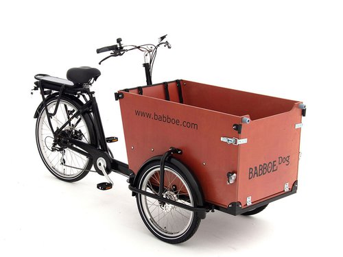 Babboe Dog-E 7K RBMD 375  schwarz hellbraun  50 cm  E-Lastenräder