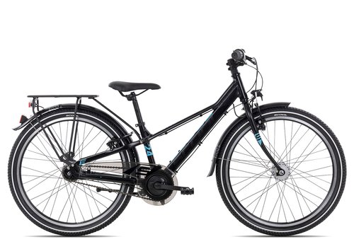 Scool troX EVO alloy 24-7  blackcyan matt  31 cm  Fahrräder