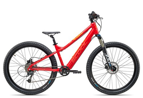 Scool e-troX Race 26-9  red matt  35 cm  E-Hardtail-Mountainbikes
