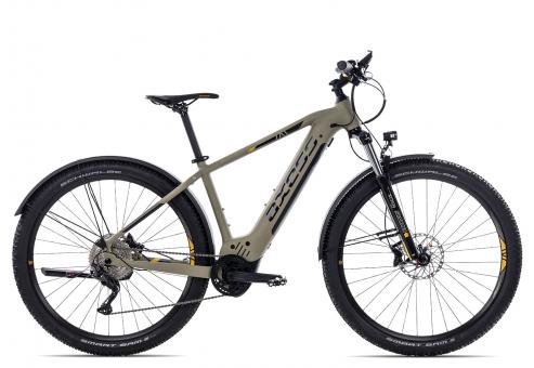 Axess Force Allroad  khakigrey black yellow  22 Zoll  E-Hardtail-Mountainbikes