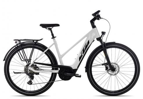 KTM Macina Sport Pro Trapez  metallic whiteblack orange matt  51 cm  E-Trekkingräder