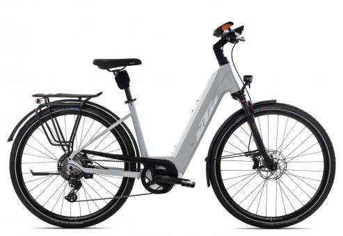 KTM Macina Style Pro Wave  lightgrey mattwhite orange  46 cm  E-Trekkingräder