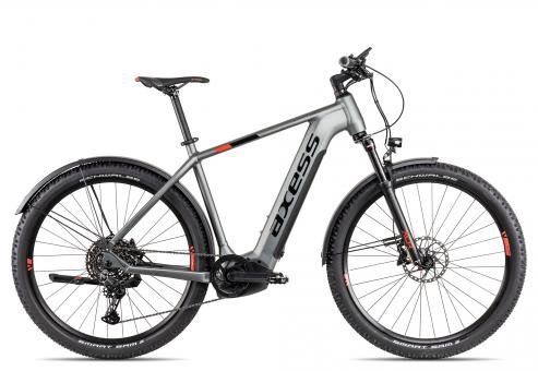 Axess Force Pro 29 Allroad  flashgrey mattblackorange  23 Zoll  E-Hardtail-Mountainbikes