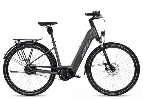 KTM Macina City 710 belt Wave 2024  elderberry mattgrey orange  56 cm  E-Cityräder