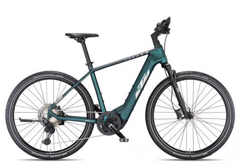 KTM Macina Cross 710 2024  green purple flip mattsilver  60 cm  E-Trekkingräder