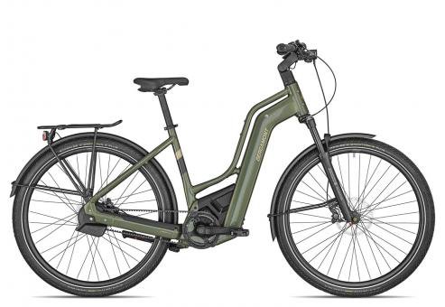 Bergamont E-Horizon Premium Pro Belt Amsterdam 2024  shiny khaki green  60 cm  E-Trekkingräder