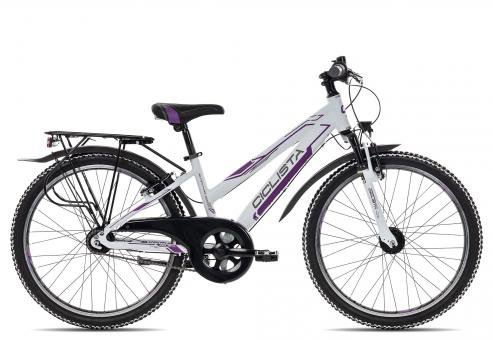 Ciclista Adventure 7 24 Trapez  white violet grey  34 cm  Fahrräder