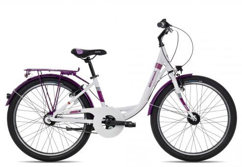 Almrausch GLÜCK 7 24 Nexus  white violet  34 cm  Fahrräder