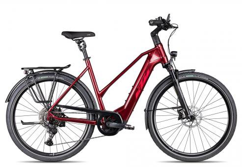 KTM Macina Style Pro Trapez 2024  darkredberry grey  56 cm  E-Trekkingräder