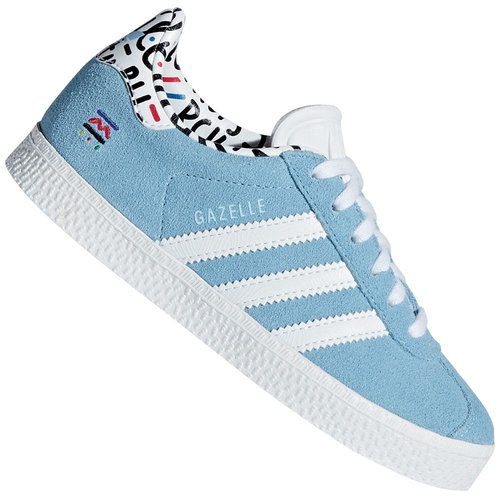 adidas Gazelle C Kinder-Sneaker Clear Blue/White