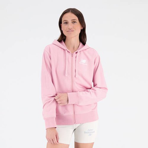 New Balance Damen Schlupfjacke NB Essentials Stacked Logo Full Zip Hoodie