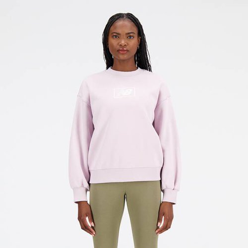 New Balance Damen Kapuzensweat Essentials Americana Brushed Back Fleece Crew