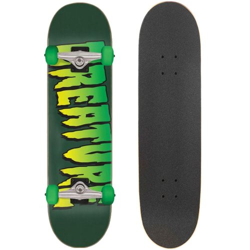 Creature Logo Full 8 Skateboard Green