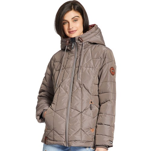 Khujo Elenora Jacket Damen-Winterjacke Taupe