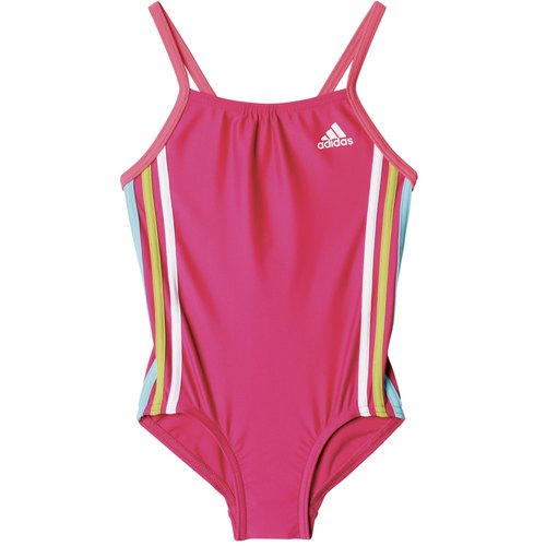 Adidas Infinitex 3 Stripes Suit Kinder-Badeanzug Bold Pink