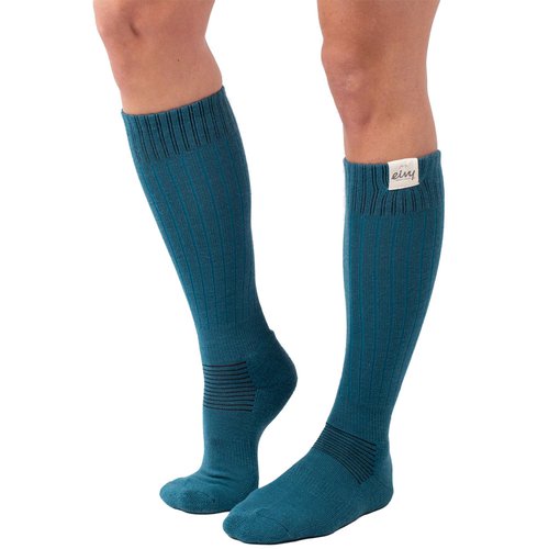 Eivy Rib Wool Socks Deep Sea