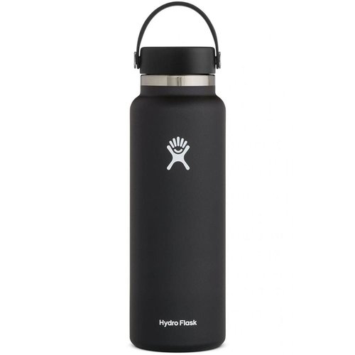 Hydro Flask 40 OZ Wide Mouth Flex Cap Black