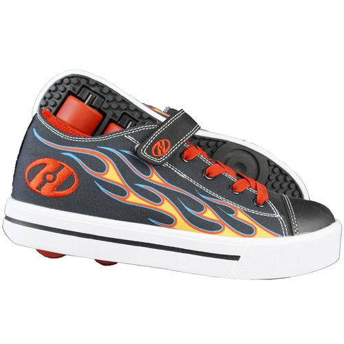 Heelys Rollschuhe X2 Snazzy Black Yellow Red Flame