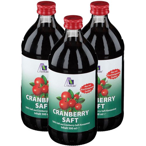 Avitale Cranberry Saft 100% Frucht