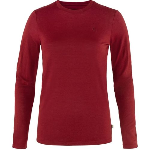 FJÄLLRÄVEN Fjällräven Abisko Wool LS W - Pomegranate Red - XXS