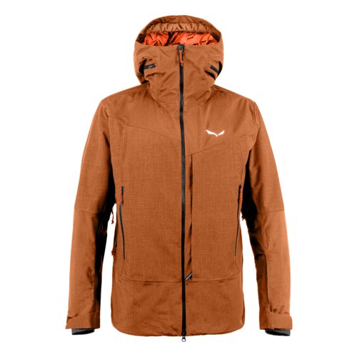 SALEWA Sella 2 Layers Powertex Tirolwool® Responsive Hardshell Jacke Herren, autumnal melange - XL