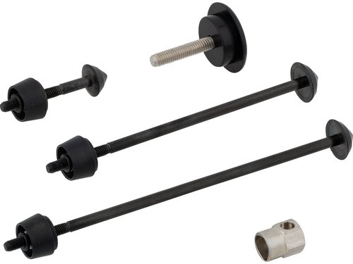 Pitlock Sicherung Set 02/GA Vorderrad + Hinterrad + Sattelstütze + Ahead
