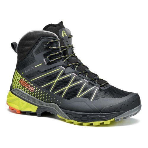 Asolo Tahoe Mid GTX Men Herren Wanderschuhe schwarz / gelb Gr. 10,5