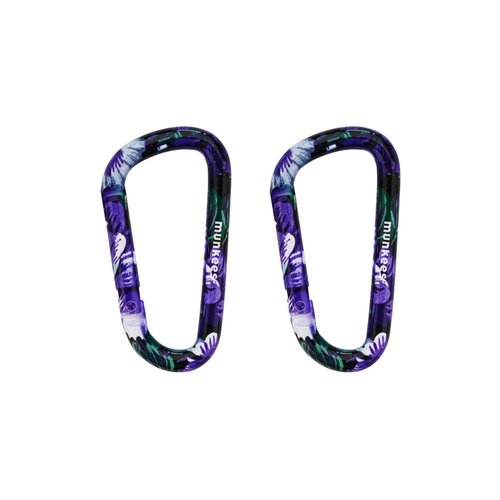 Munkees Karabiner Blume Lila Ø 6 x 60 mm (2 Stk.)