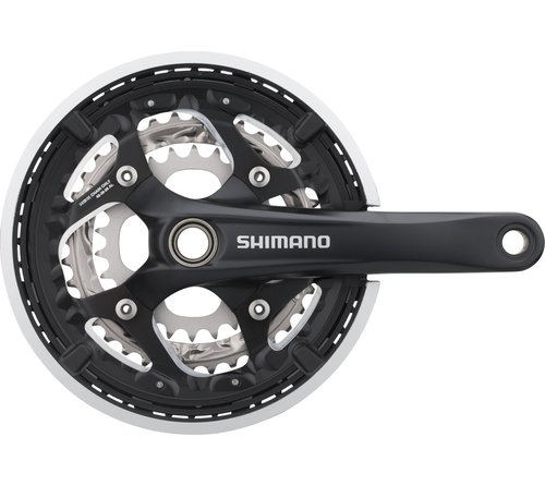 Shimano FC-T551 Kurbelgarnitur mit Kettenschutzring