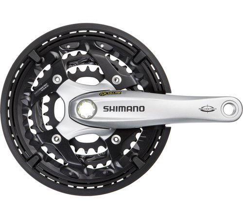Shimano FC-T521 Kurbelgarnitur Octalink mit Kettenschutzring