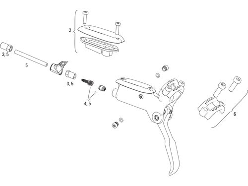 SRAM Ersatzteile Level T Bremshebel