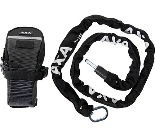 Axa RLC 140 Einsteckkette + Satteltasche