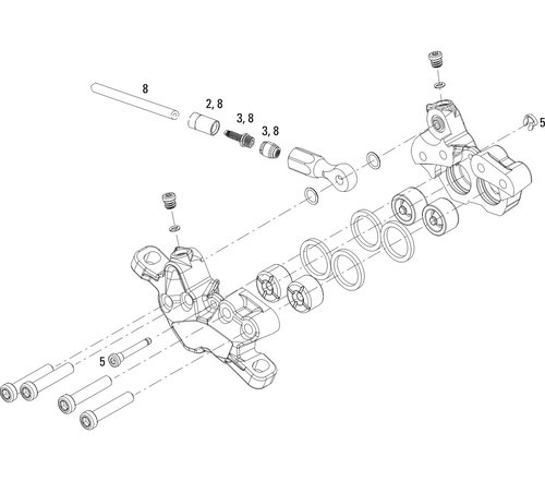 Avid Ersatzteile Code 5 / Code 7 / Code (2008-2010) Bremssattel