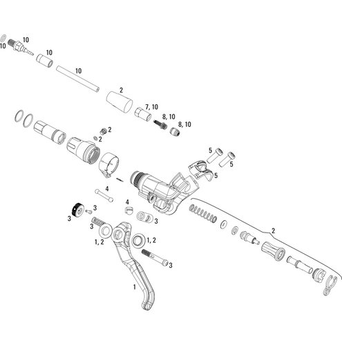 Avid Ersatzteile Elixir CR (Aluminium) Bremshebel